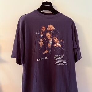 BALENCIAGA / Balenciaga Speed Hunters Graphic Tee - Distressed Black / Size: Med